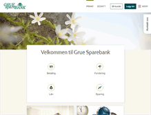 Tablet Screenshot of gruesparebank.no